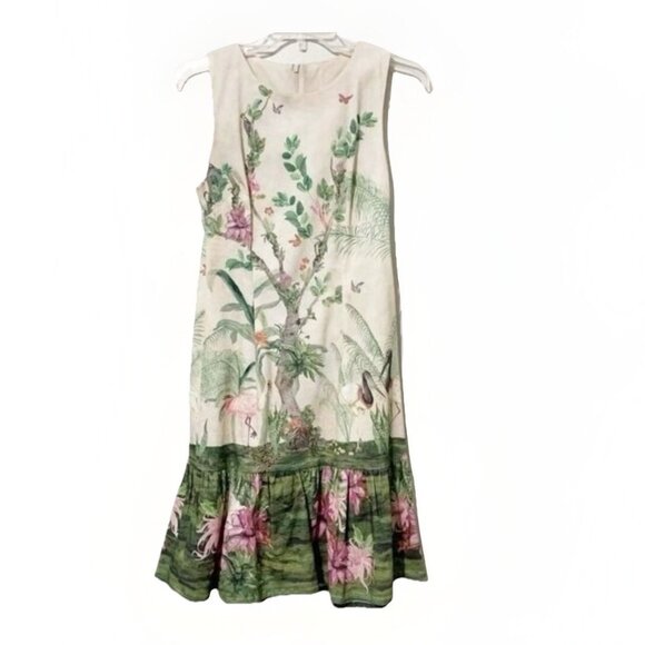 Isolda Dresses & Skirts - Isolda Brazil Women’s 2 Midi Dress Ruffle Hem Resort Garden Party Cottagecore